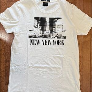 Men’s Ksubi Off-White (Bone) New NYC T-Shirt - Medium